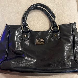 black coach purse — shoulder
